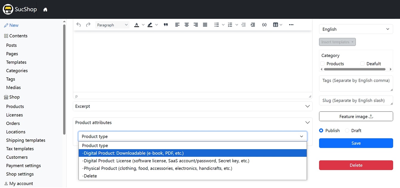 SucShop online store website builder by Word-X Studio